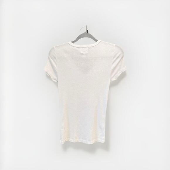 Michael Stars T-Shirt for Anthropologie Size XS/S Basic White Shine Tee Top USA - Picture 5 of 12
